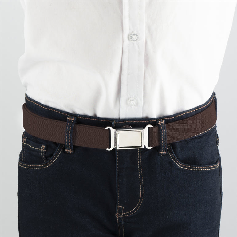 Buyless Fashion Kids Boys Toddler Adjustable Elastic Belt With Magnetic Buckle - 4 Pack