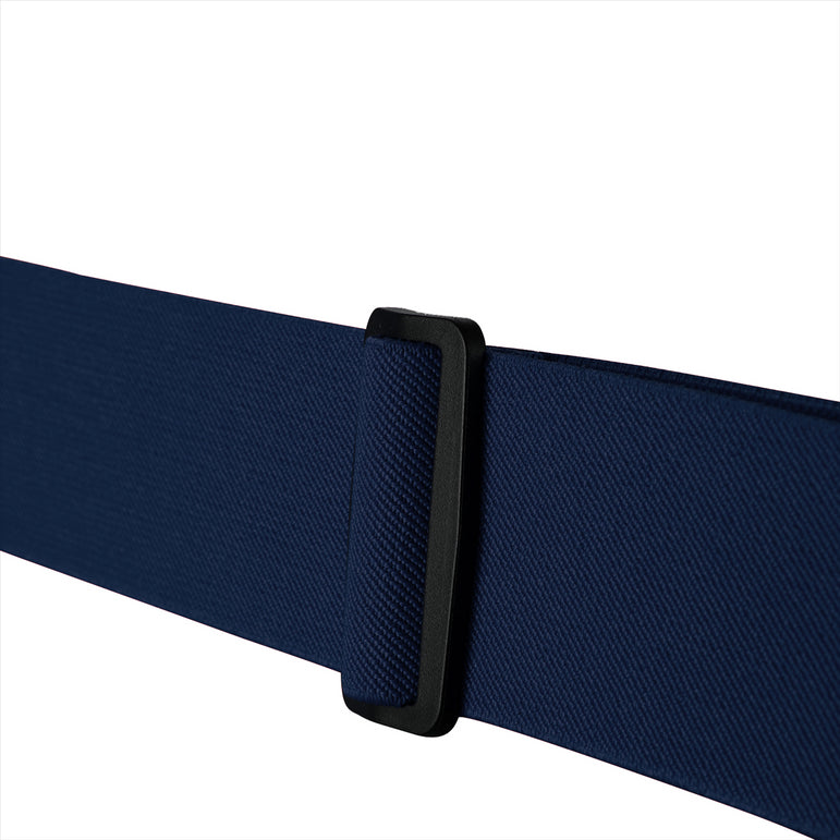 "Buyless Fashion Mens Suspenders - 48"" Elastic Adjustable Heavy Duty 2"" Wide - X Back With Black Hooks"