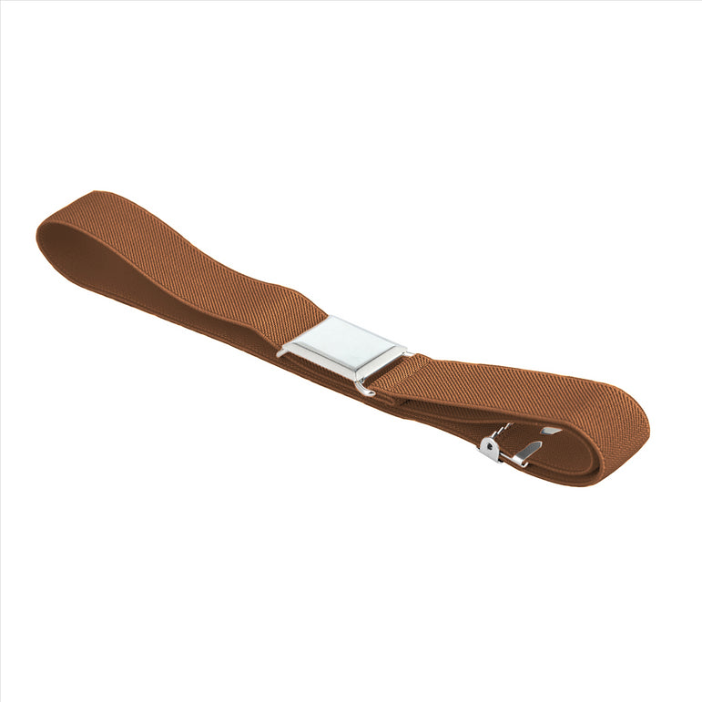 Buyless Fashion Kids Toddlers Baby Adjustable Elastic  Stretch Belt with Silver  Buckle