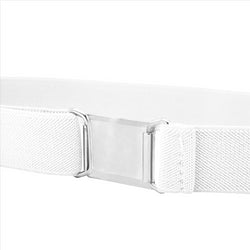 Buyless Fashion Kids Toddlers Baby Adjustable Elastic  Stretch Belt with Silver  Buckle
