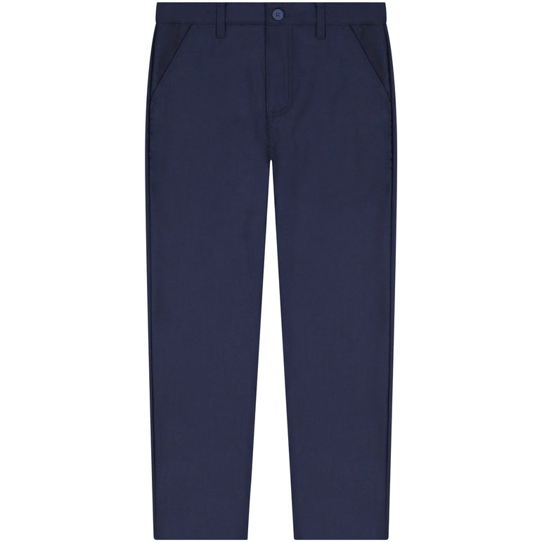 Buyless Fashion Boys Regular Fit Formal Flat Front Polyester Classic Long Pants