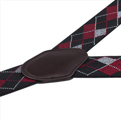 Buyless Fashion Suspenders for Men - 48" Elastic Adjustable Straps 1 1/4" - Y Shape