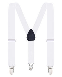 Buyless Fashion Adjustable Suspenders for Kids Toddlers Baby Elastic Solid Color 1 Inch - Y Back Design