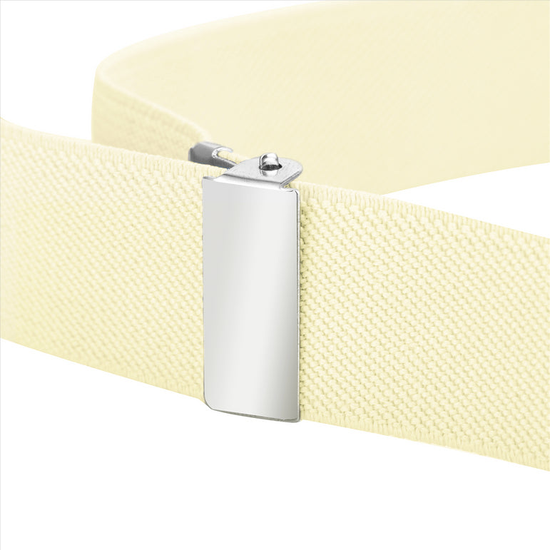 Buyless Fashion Kids Toddlers Baby Adjustable Elastic  Stretch Belt with Silver  Buckle