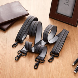 "Buyless Fashion Suspenders for Men - 48"" Adjustable Straps 1 1/4"" - X Back with Black Hooks"