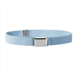Buyless Fashion Kids Toddlers Baby Adjustable Elastic  Stretch Belt with Silver  Buckle