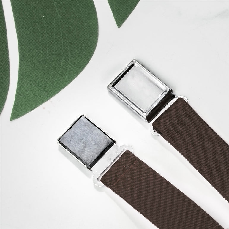 Buyless Fashion Kids Boys Toddler Adjustable Elastic Belt With Magnetic Buckle - 4 Pack