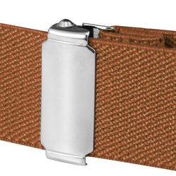 Buyless Fashion Kids Toddlers Baby Adjustable Elastic Stretch Belt with Silver Twisted Buckle