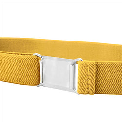 Buyless Fashion Kids Toddlers Baby Adjustable Elastic  Stretch Belt with Silver  Buckle