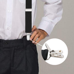 "Buyless Fashion 1” Heavy Duty Metal Clips for Suspenders, Pacifiers, Bib Clips, Toy Holder Or Mitten Clips - 8-50 Clips"