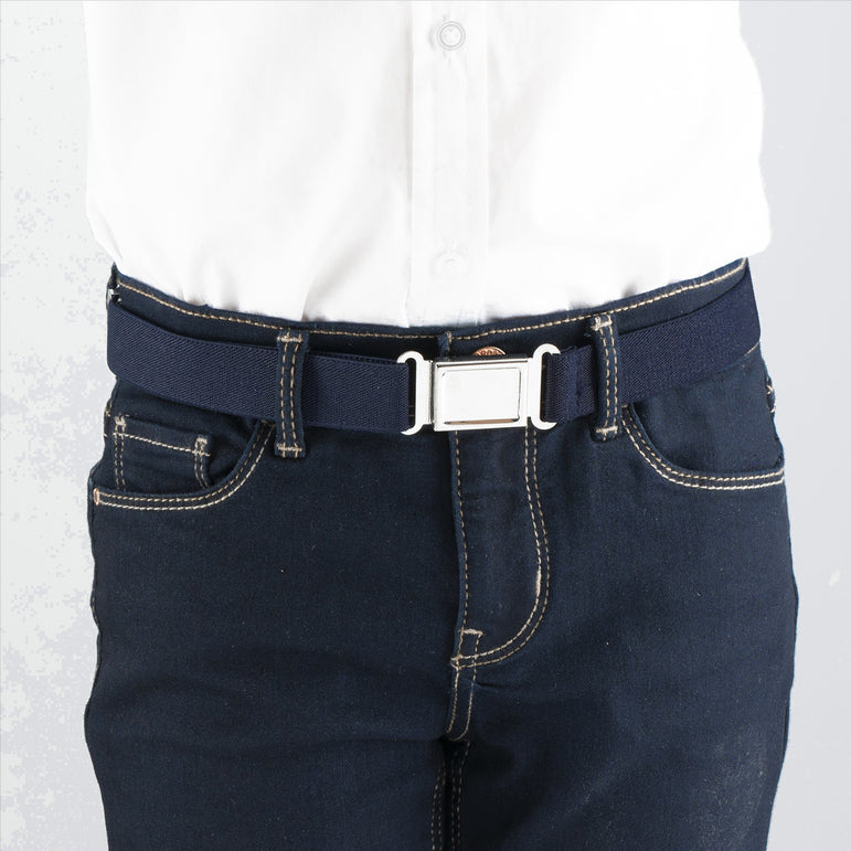 Buyless Fashion Kids Boys Toddler Adjustable Elastic Belt With Magnetic Buckle - 4 Pack