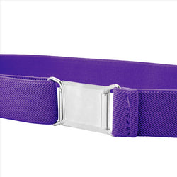 Buyless Fashion Kids Toddlers Baby Adjustable Elastic  Stretch Belt with Silver  Buckle