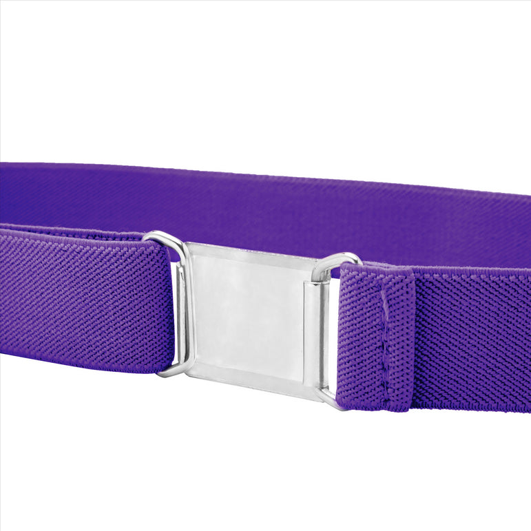 Buyless Fashion Kids Toddlers Baby Adjustable Elastic  Stretch Belt with Silver  Buckle
