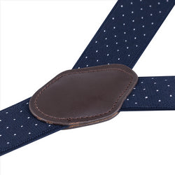 Buyless Fashion Suspenders for Men - 48" Elastic Adjustable Straps 1 1/4" - Y Shape