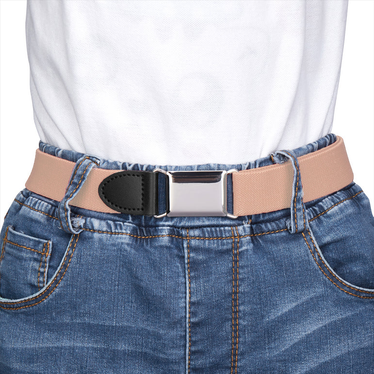 Buyless Fashion Kids Boys Toddler No Buckle Adjustable Elastic Dress Stretch Belt