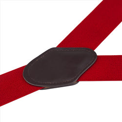 Buyless Fashion Suspenders for Men - 48" Elastic Adjustable Straps 1 1/4" - Y Shape