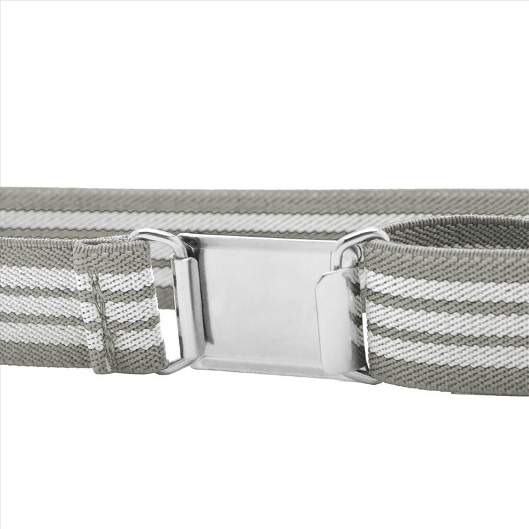 Buyless Fashion Kids Toddlers Baby Adjustable Elastic  Stretch Belt with Silver  Buckle