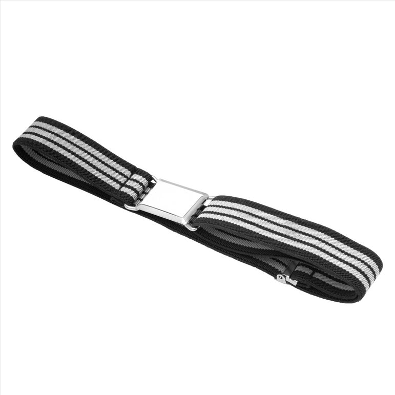 Buyless Fashion Kids Toddlers Baby Adjustable Elastic  Stretch Belt with Silver  Buckle