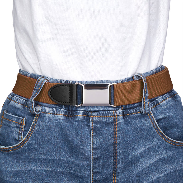 Buyless Fashion Kids Boys Toddler No Buckle Adjustable Elastic Dress Stretch Belt