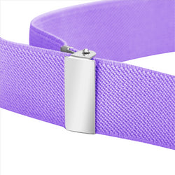 Buyless Fashion Kids Toddlers Baby Adjustable Elastic  Stretch Belt with Silver  Buckle