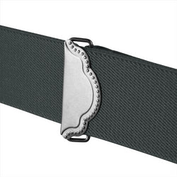 "Buyless Fashion Suspenders for Men - 48"" Adjustable Straps 1 1/4"" - X Back with Black Hooks"