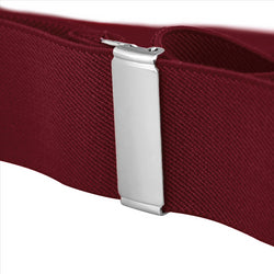 Buyless Fashion Suspenders for Men - 48" Elastic Adjustable Straps 1 1/4" - Y Shape