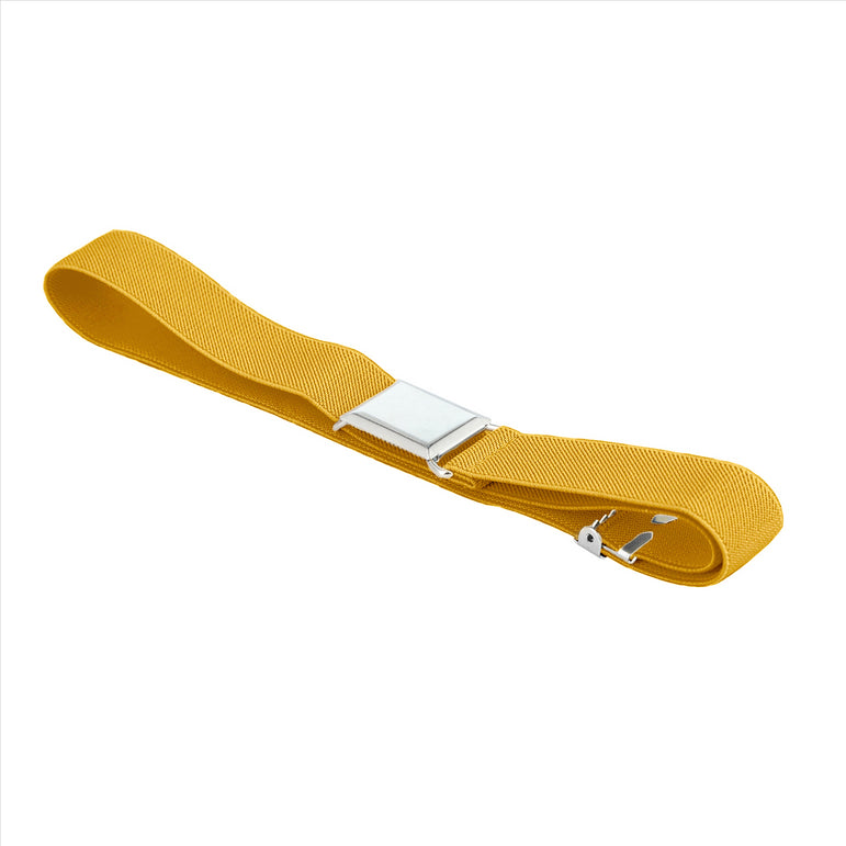 Buyless Fashion Kids Toddlers Baby Adjustable Elastic  Stretch Belt with Silver  Buckle