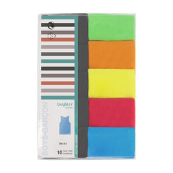 Buyless Fashion Boys Scoop Neck Tagless Undershirts Soft Cotton Tank Top (10 Pack)