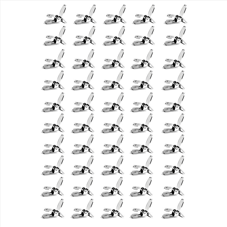 "Buyless Fashion 1” Heavy Duty Metal Clips for Suspenders, Pacifiers, Bib Clips, Toy Holder Or Mitten Clips - 8-50 Clips"