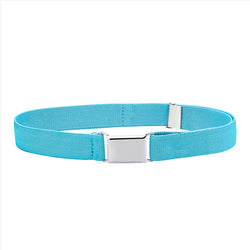 Buyless Fashion Kids Toddlers Baby Adjustable Elastic  Stretch Belt with Silver  Buckle