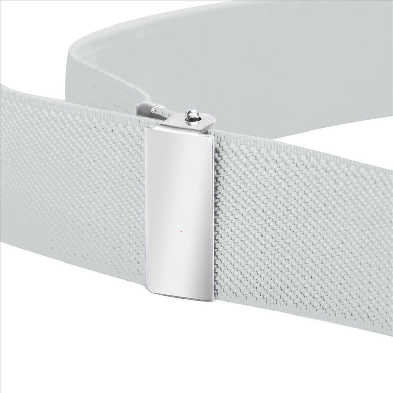 Buyless Fashion Kids Toddlers Baby Adjustable Elastic  Stretch Belt with Silver  Buckle