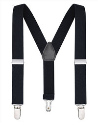 Buyless Fashion Adjustable Suspenders for Kids Toddlers Baby Elastic Solid Color 1 Inch - Y Back Design