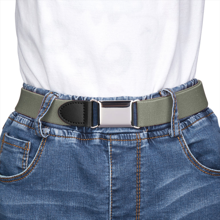 Buyless Fashion Kids Boys Toddler No Buckle Adjustable Elastic Dress Stretch Belt
