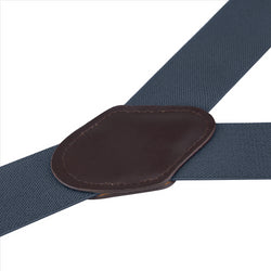 Buyless Fashion Suspenders for Men - 48" Elastic Adjustable Straps 1 1/4" - Y Shape