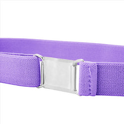 Buyless Fashion Kids Toddlers Baby Adjustable Elastic  Stretch Belt with Silver  Buckle