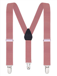 Buyless Fashion Adjustable Suspenders for Kids Toddlers Baby Elastic Solid Color 1 Inch - Y Back Design