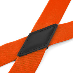 "Buyless Fashion Suspenders for Men - 48"" Adjustable Straps 1 1/4"" - X Back with Black Hooks"