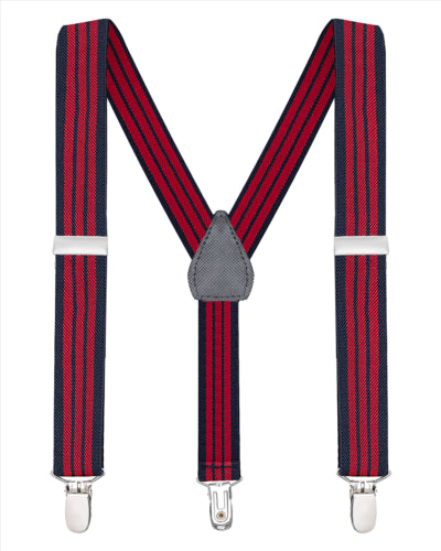 Buyless Fashion Adjustable Suspenders for Kids Toddlers Baby Elastic Solid Color 1 Inch - Y Back Design