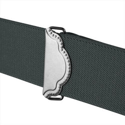 "Buyless Fashion Suspenders for Men - 48"" Adjustable Straps 1 1/4"" - X Back With Black Clips"