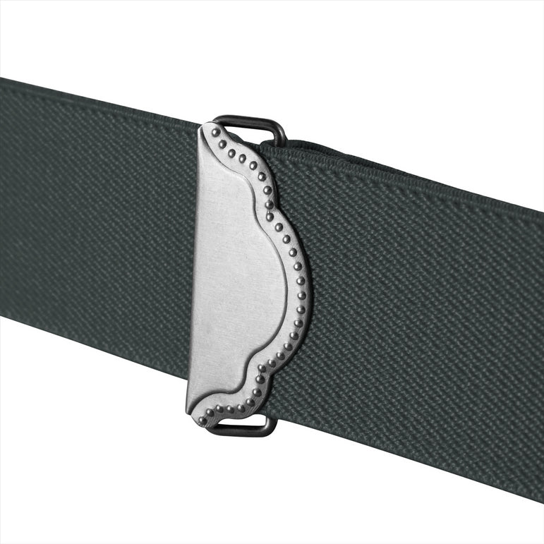 "Buyless Fashion Suspenders for Men - 48"" Adjustable Straps 1 1/4"" - X Back With Black Clips"