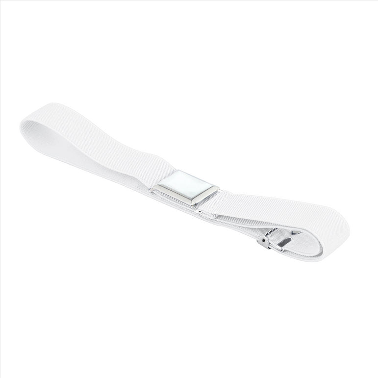 Buyless Fashion Kids Toddlers Baby Adjustable Elastic  Stretch Belt with Silver  Buckle