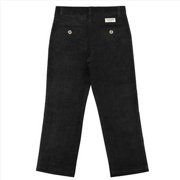 Buyless Fashion Boys Pants Flat Front Fit Casual Corduroy Solid Color