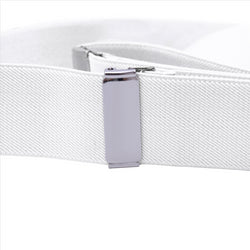 Buyless Fashion Suspenders for Men - 48" Elastic Adjustable Straps 1 1/4" - Y Shape