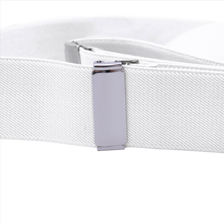 Buyless Fashion Suspenders for Men - 48" Elastic Adjustable Straps 1 1/4" - Y Shape