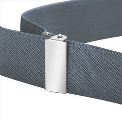 Buyless Fashion Kids Toddlers Baby Adjustable Elastic  Stretch Belt with Silver  Buckle