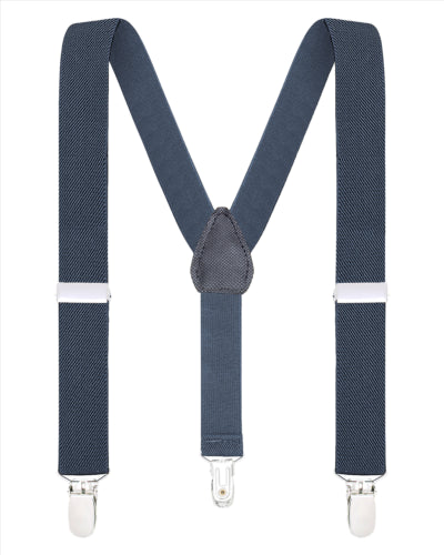 Buyless Fashion Adjustable Suspenders for Kids Toddlers Baby Elastic Solid Color 1 Inch - Y Back Design