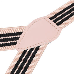 Buyless Fashion Adjustable Suspenders for Kids Toddlers Baby Elastic Solid Color 1 Inch - Y Back Design