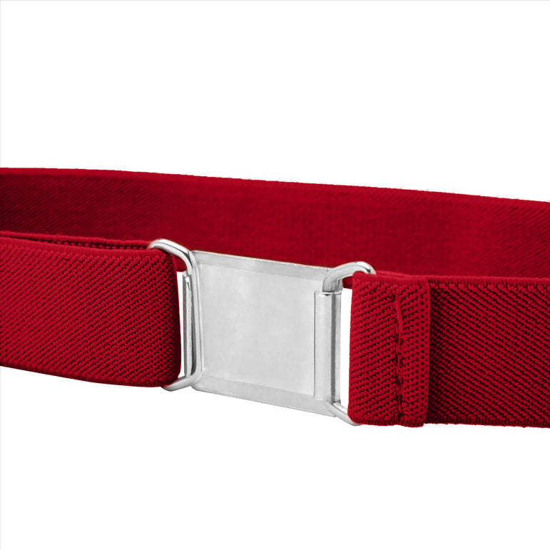 Buyless Fashion Kids Toddlers Baby Adjustable Elastic  Stretch Belt with Silver  Buckle