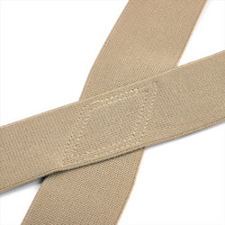 "Buyless Fashion Mens Suspenders - 48"" Elastic Adjustable Heavy Duty 2"" Wide - X Back With Black Hooks"