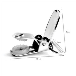 "Buyless Fashion 1” Heavy Duty Metal Clips for Suspenders, Pacifiers, Bib Clips, Toy Holder Or Mitten Clips - 8-50 Clips"